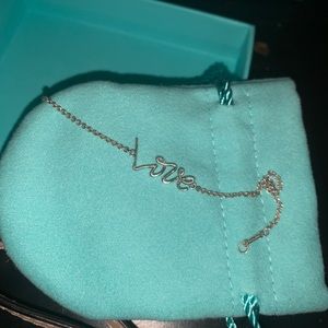 Tiffany love bracelet (sterling silver)
